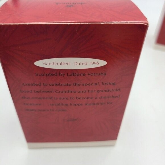 Vintage 90s Hallmark Grandma Christmas Ornament Grandpa Dogs Bears Lot 2 - Picture 4 of 8